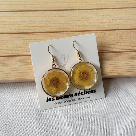 Boucles d'oreilles - Tournesol